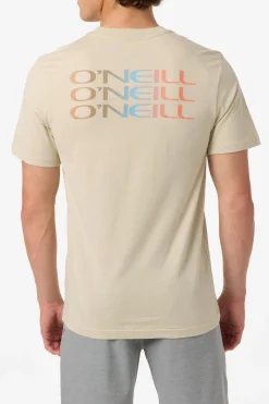 New Arrivals|Tees & Tanks^O'Neill Triple Stack Classic Tee Standard Fit Tee - | lt khaki