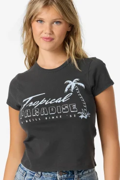 Graphic Tees & Tanks^O'Neill Tropical Paradise Tee - | washed black