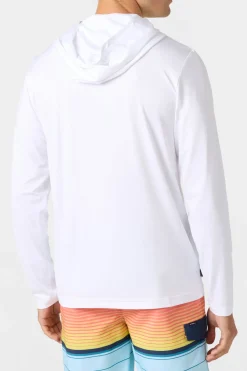 Shirts & Flannels^O'Neill TRVLR Upf Hooded - Swell Long Sleeve Pullover - | white