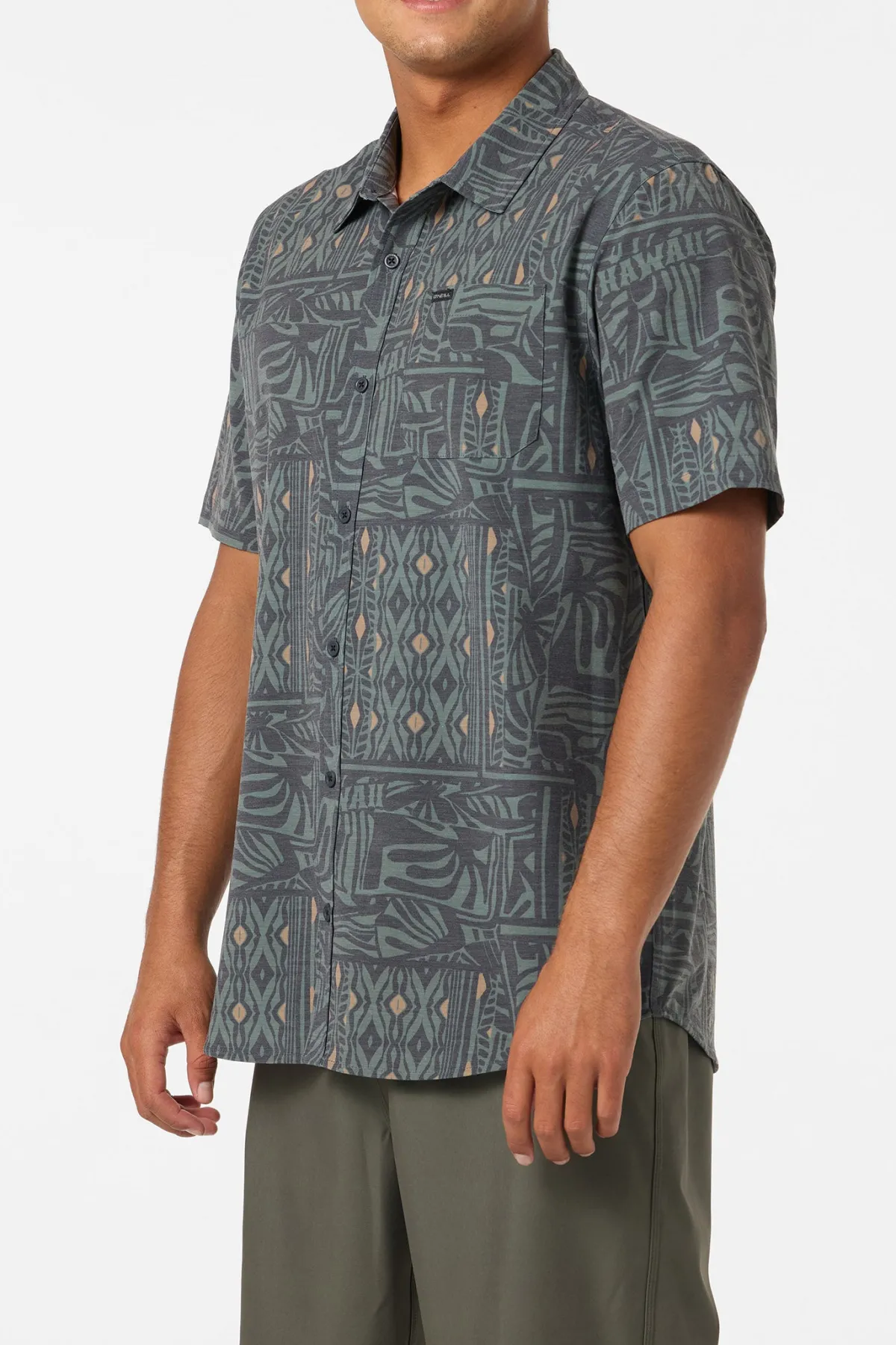 New Arrivals|Trvlr Series^O'Neill TRVLR Upf Traverse Hawaii Shirt - | dark olive