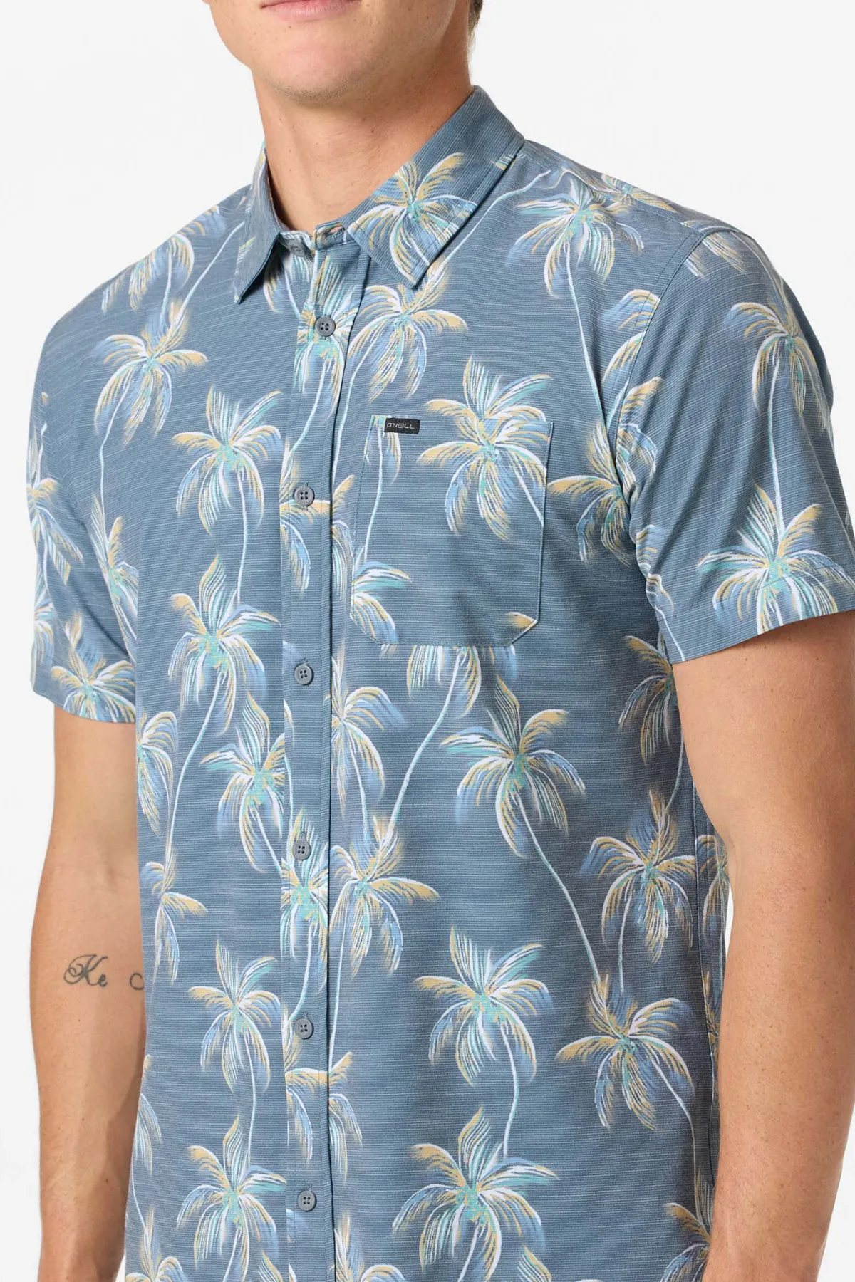 Trvlr Series|Shirts & Flannels^O'Neill TRVLR Upf Traverse Slub Standard Standard Fit Shirt - | dark slate