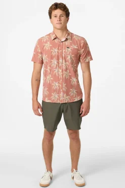 Trvlr Series|Shirts & Flannels^O'Neill TRVLR Upf Traverse Slub Standard Standard Fit Shirt - | baked clay