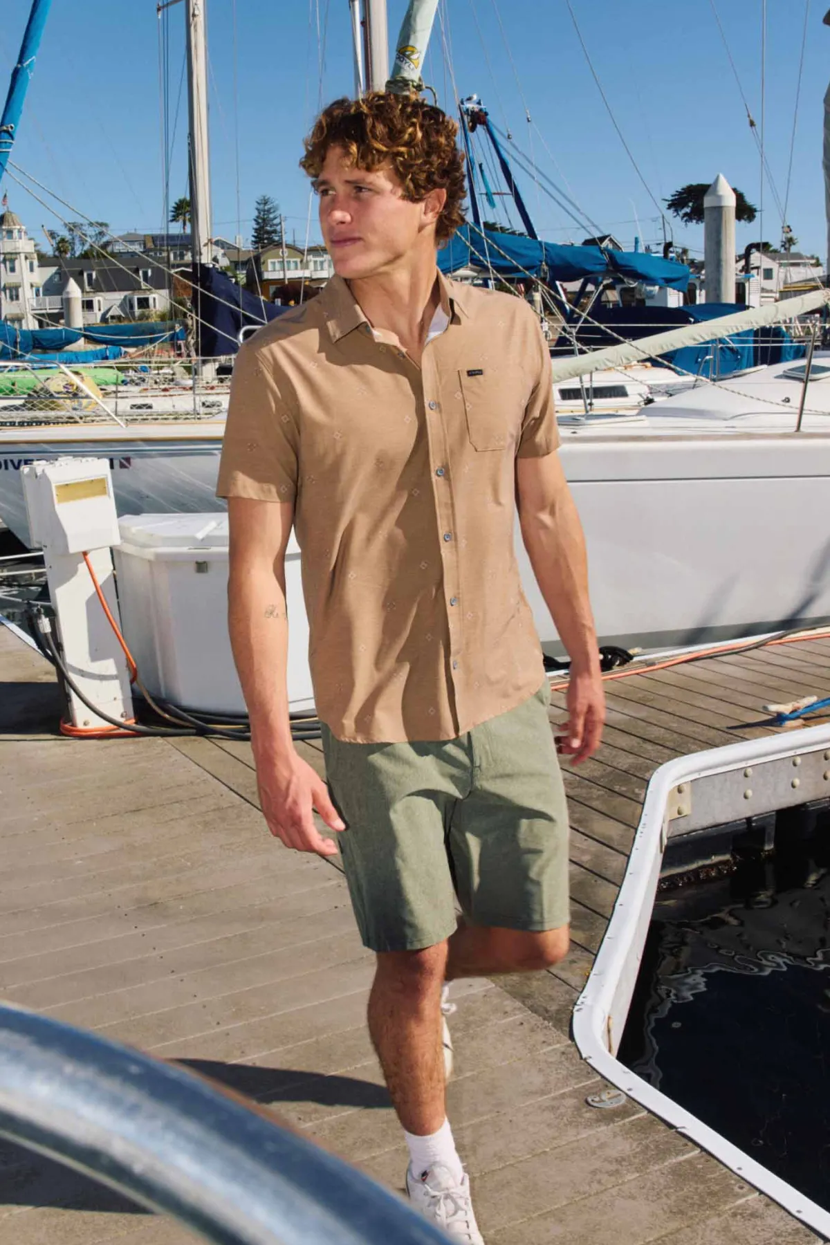 New Arrivals|Trvlr Series^O'Neill TRVLR Upf Traverse Standard Woven Shirt Standard Fit Shirt - | dark khaki