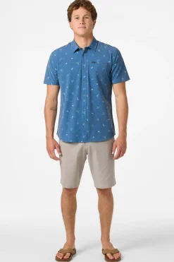 Trvlr Series|Shirts & Flannels^O'Neill TRVLR Upf Traverse Standard Standard Fit Shirt - | indigo 2