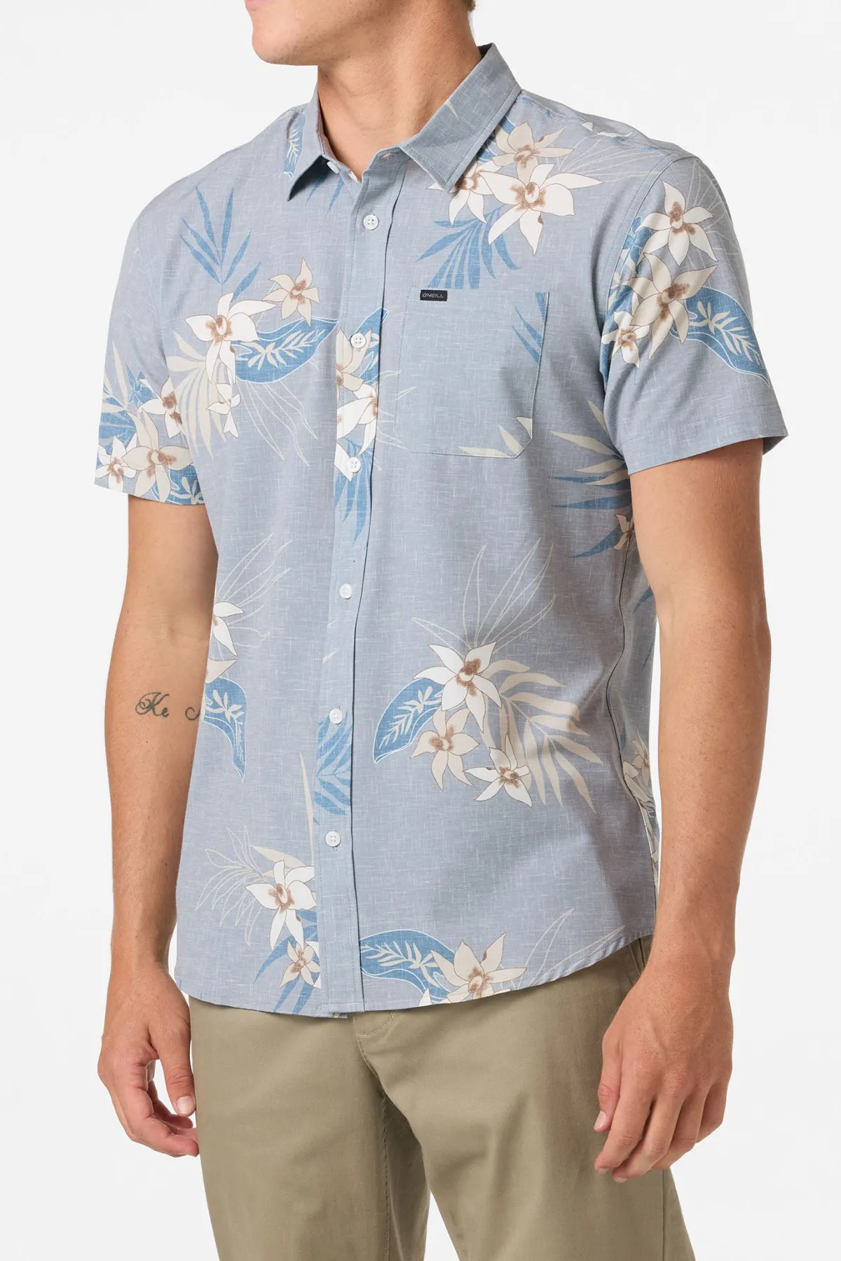 Trvlr Series|Shirts & Flannels^O'Neill TRVLR Upf Traverse Standard Standard Fit Shirt - | light grey