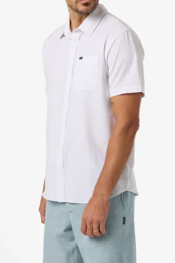 Shirts & Flannels|Best Sellers^O'Neill TRVLR UPF Traverse Stripe Standard Fit Shirt tofu