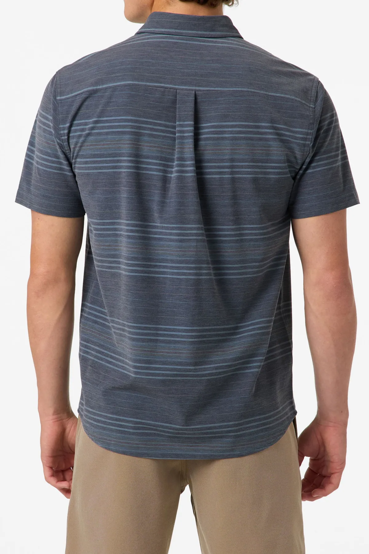 Best Sellers^O'Neill TRVLR UPF Traverse Stripe Standard Fit Shirt black