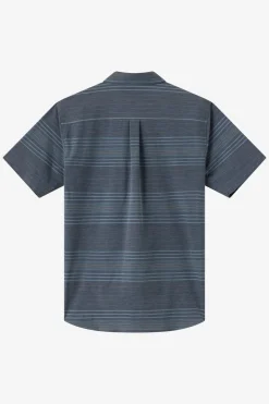 Best Sellers^O'Neill TRVLR UPF Traverse Stripe Standard Fit Shirt black