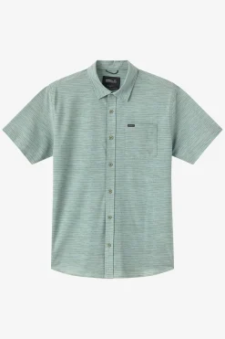 Trvlr Series|Shirts & Flannels^O'Neill TRVLR Upf Traverse Stripe Standard Woven Shirt Standard Fit Shirt - | sage