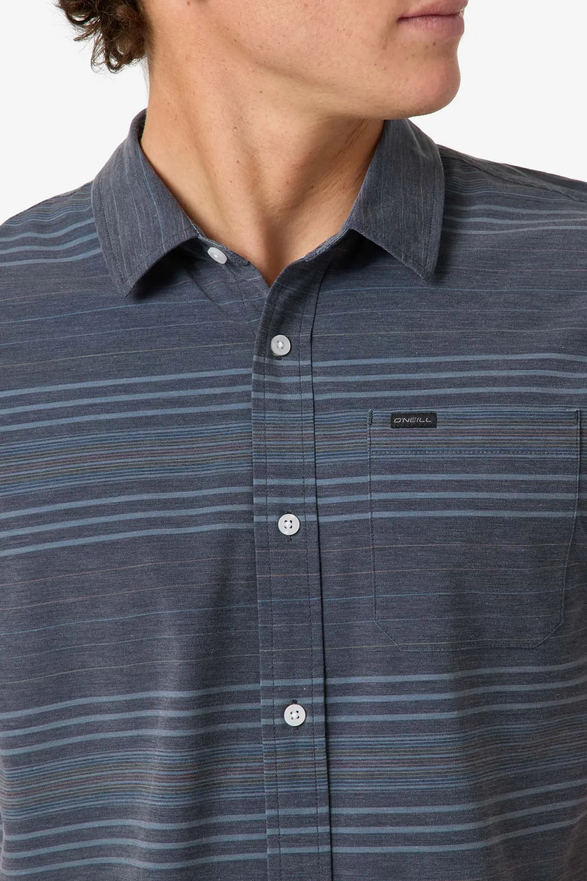New Arrivals|Trvlr Series^O'Neill TRVLR Upf Traverse Stripe Standard Fit Shirt - | black