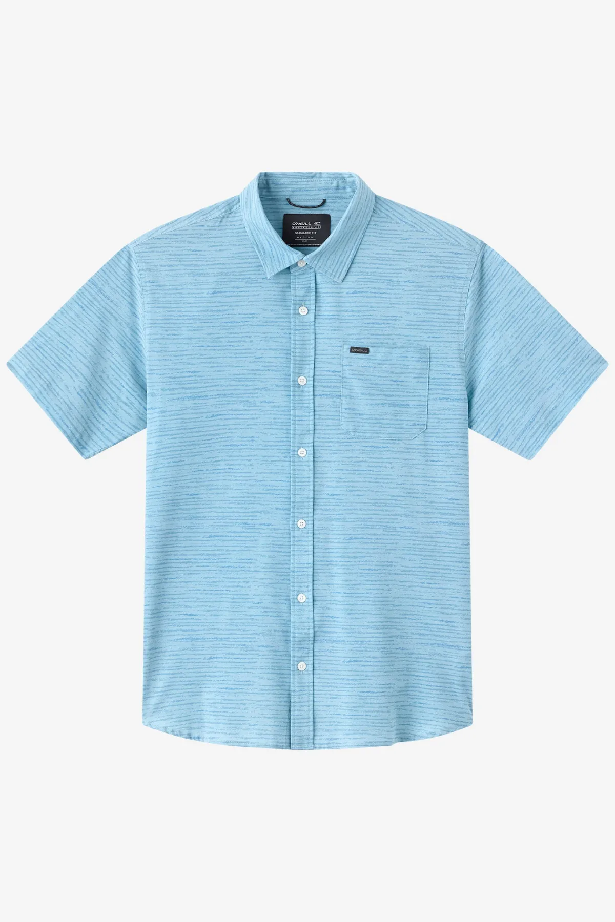 New Arrivals|Trvlr Series^O'Neill TRVLR Upf Traverse Stripe Standard Woven Shirt Standard Fit Shirt - | stone blue
