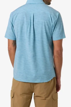 New Arrivals|Trvlr Series^O'Neill TRVLR Upf Traverse Stripe Standard Woven Shirt Standard Fit Shirt - | stone blue
