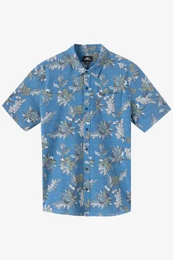 New Arrivals^O'Neill UPF Slub Relaxed Fit Shirt midnight navy