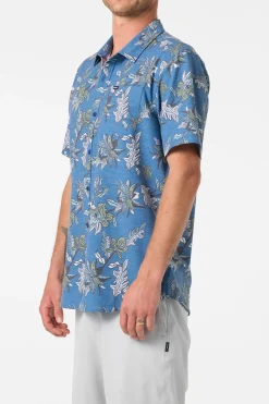 New Arrivals^O'Neill UPF Slub Relaxed Fit Shirt midnight navy