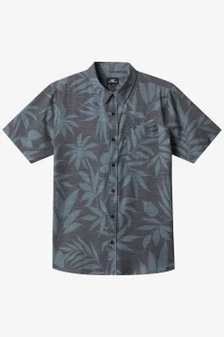 New Arrivals|Shirts & Flannels^O'Neill Upf Slub Relaxed Wvn Shirt Relaxed Fit Shirt - | black