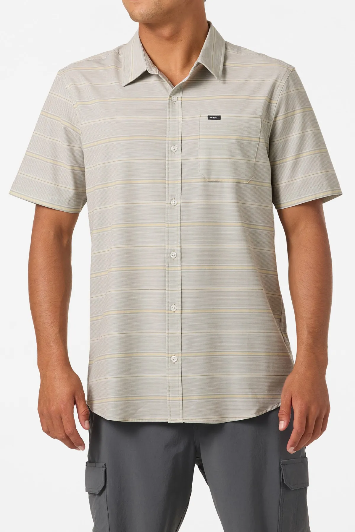 New Arrivals|Shirts & Flannels^O'Neill Upf Slub Relaxed Wvn Shirt Relaxed Fit Shirt - | lt khaki