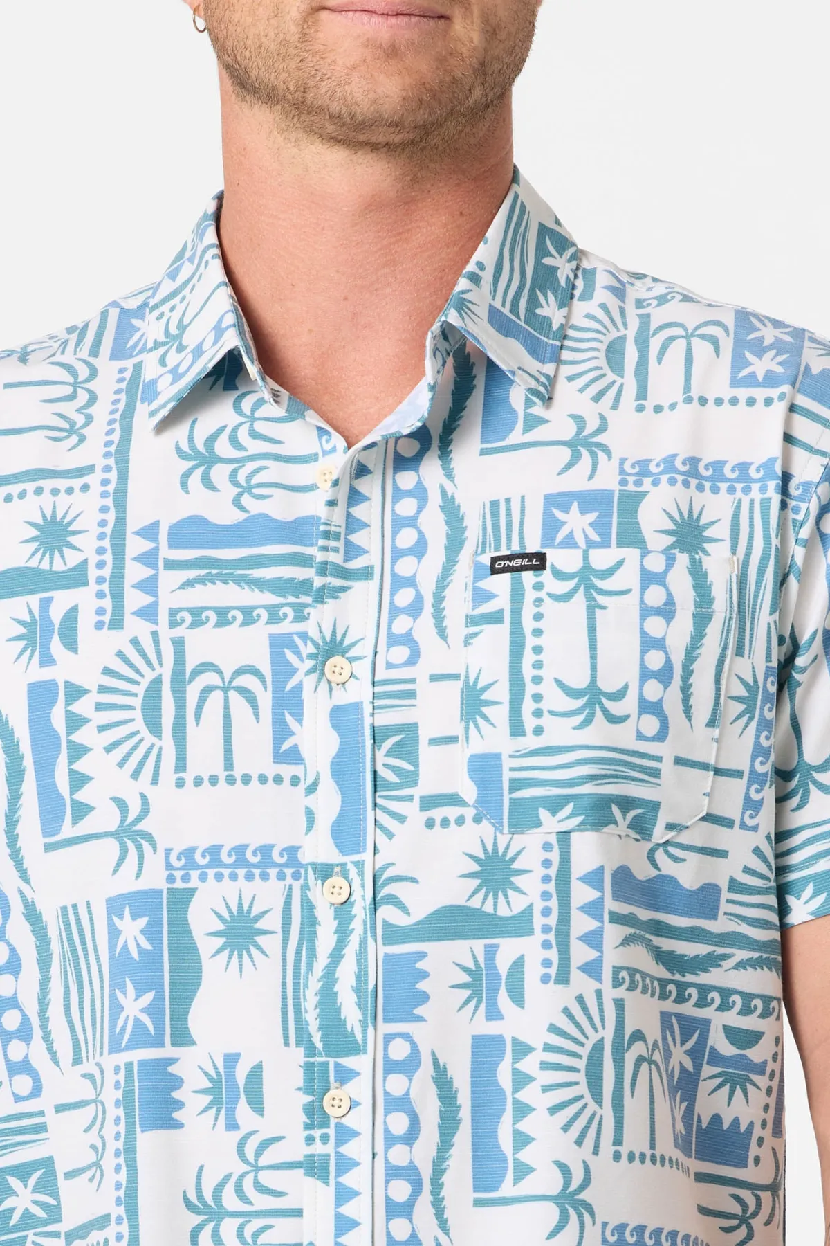 Shirts & Flannels^O'Neill Upf Slub Standard Wvn Shirt Standard Fit Shirt - | cream