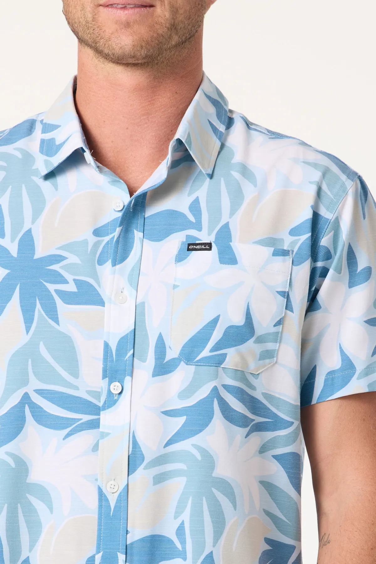 New Arrivals|Shirts & Flannels^O'Neill Upf Slub Standard Wvn Shirt Standard Fit Shirt - | baby blue