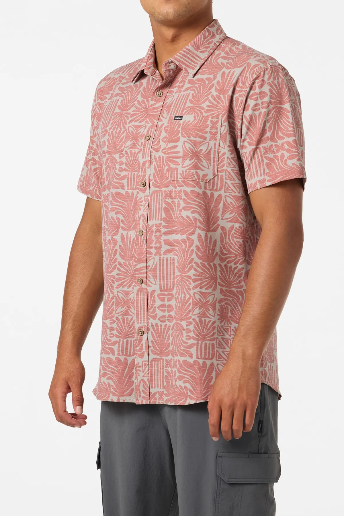 New Arrivals|Best Sellers^O'Neill Upf Slub Standard Wvn Shirt Standard Fit Shirt - | khaki