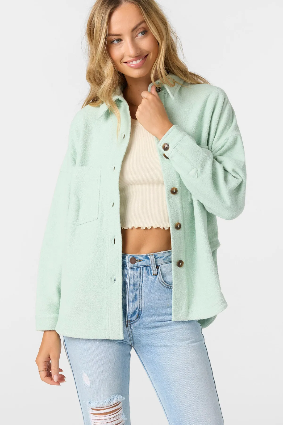 Jackets^O'Neill Wavelength Fleece Jacket Zip Fleece - | seafoam
