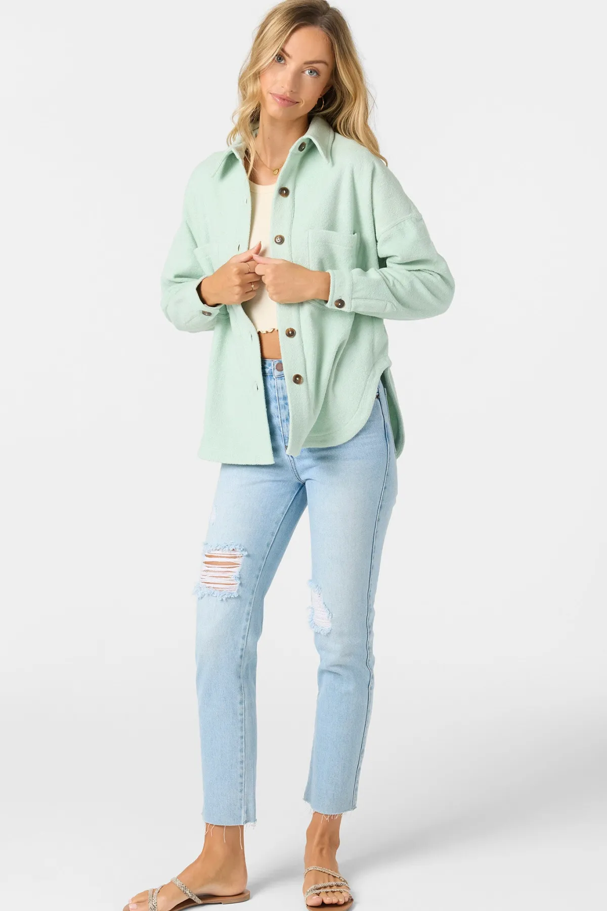 Jackets^O'Neill Wavelength Fleece Jacket Zip Fleece - | seafoam