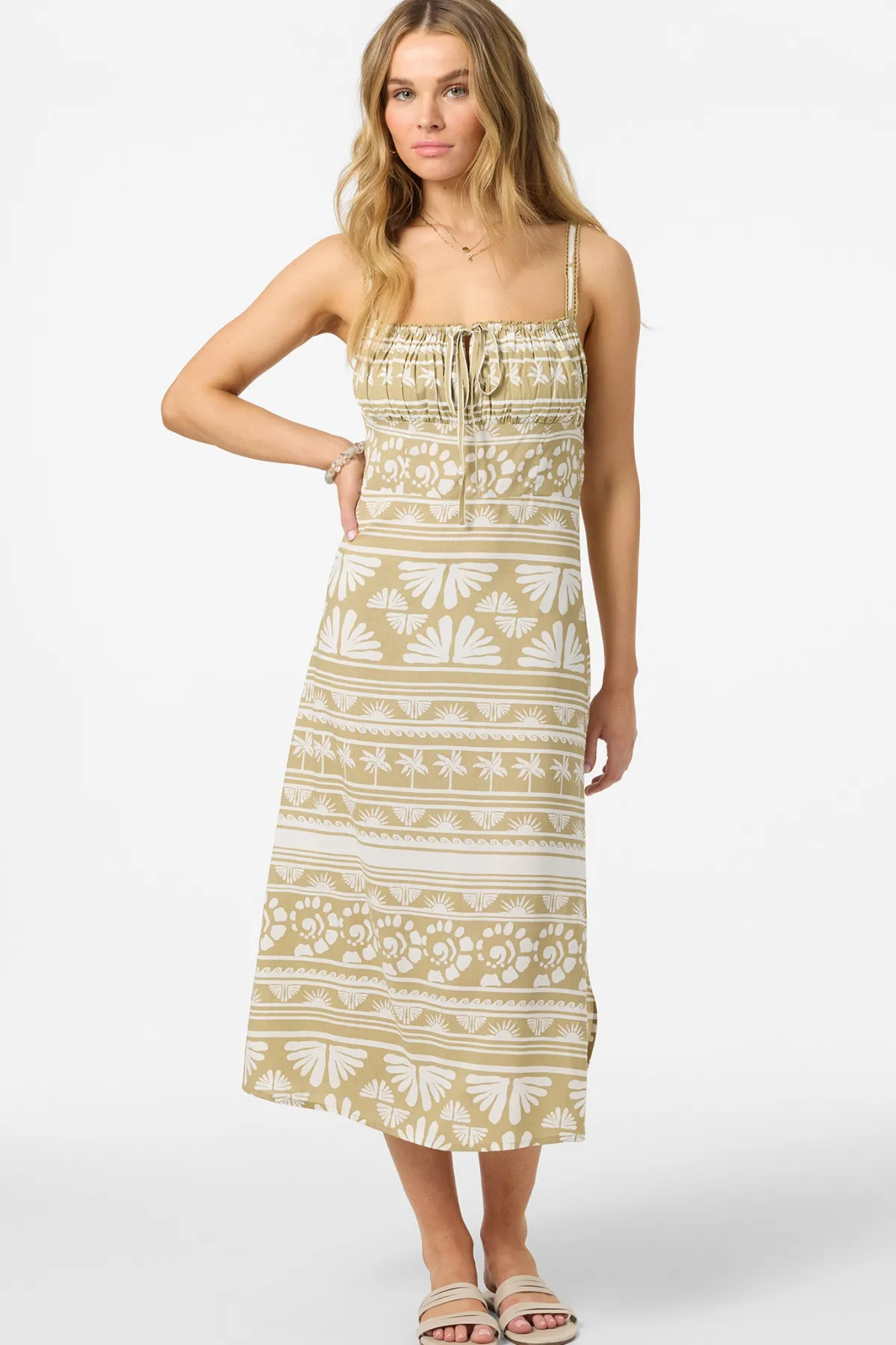 Dresses^O'Neill Wiley Abstract Dress Midi Dress - | twill