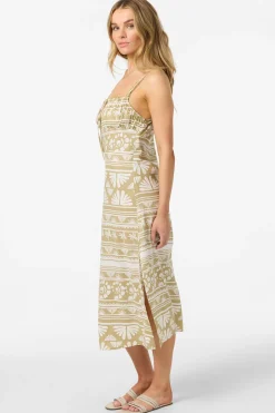 Dresses^O'Neill Wiley Abstract Dress Midi Dress - | twill
