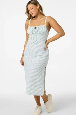 New Arrivals|Dresses^O'Neill Wiley Plaid Dress Midi Dress - | winter white