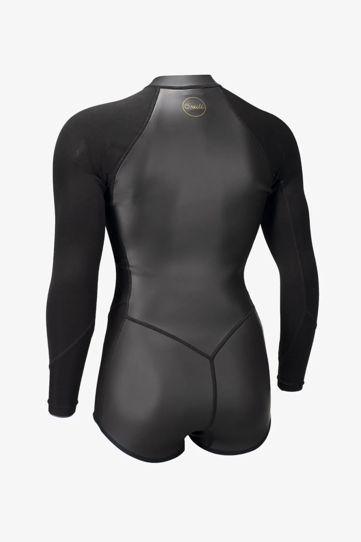 Spring Suits^O'Neill Women's Bahia 2/1mm Front Zip L/S Surf Suit glideblk/blk/blk