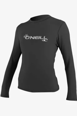 Uv Sun Protection & Rash Guards^O'Neill Women's Basic 50+ Long Sleeve Sun Shirt - | black