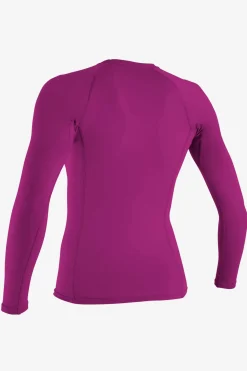 Uv Sun Protection & Rash Guards^O'Neill Women's Basic 50+ Long Sleeve Rashguard - | fox pink