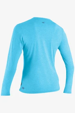 Uv Sun Protection & Rash Guards^O'Neill Women's Hybrid Long Sleeve Sun Shirt - Turquoise |