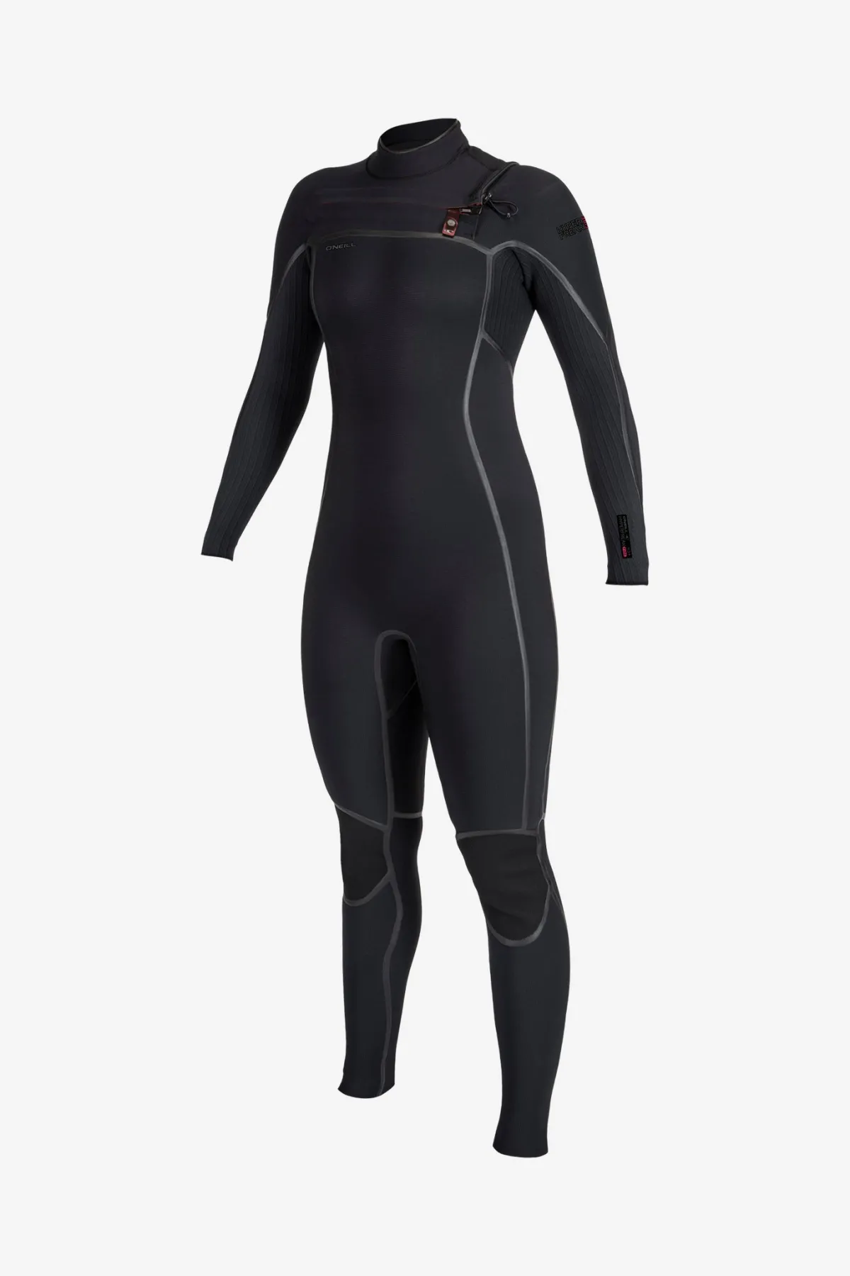 Full Suits^O'Neill Women's Hyperfreak Fire 4/3MM+ Chest Zip Full Wetsuit - Blk/blk |