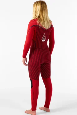 Full Suits^O'Neill Women's Hyperfreak Fire 4/3MM+ Chest Zip Full Wetsuit - Blk/blk |