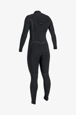 Full Suits^O'Neill Women's Hyperfreak Fire 4/3MM+ Chest Zip Full Wetsuit - Blk/blk |
