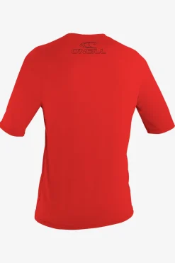 Uv-Sun-Protection Rash Guards|Uv-Sun-Protection Rash Guards^O'Neill Youth Basic Skins 50+ Sun Shirt - | red
