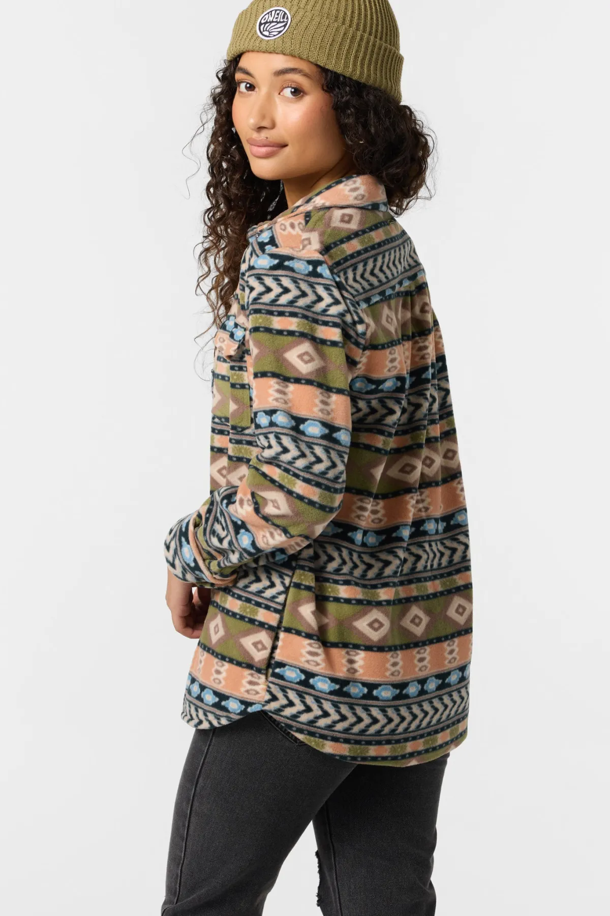 Tops^O'Neill Zuma Superfleece Long Sleeve Top - | martini olive