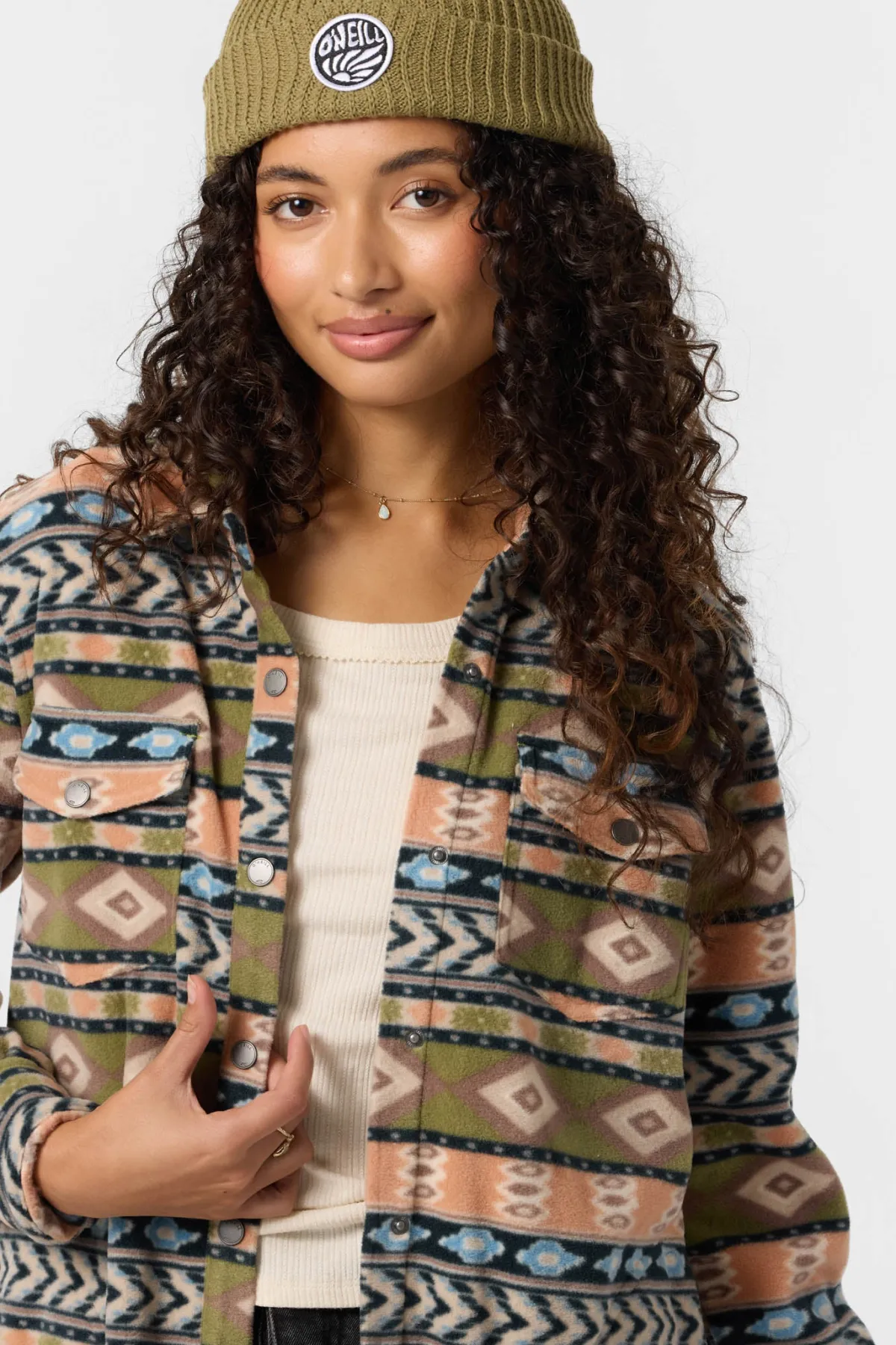 Tops^O'Neill Zuma Superfleece Long Sleeve Top - | martini olive