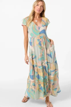Butterfly Geo Collection|New Arrivals^O'Neill Zygrid Butterfly Midi Dress desert sage